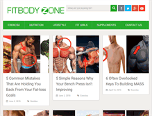 Tablet Screenshot of fitbodyzone.com